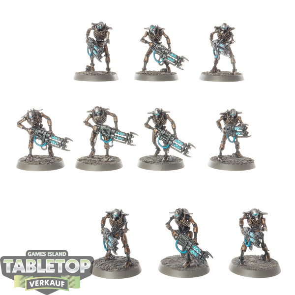 Necrons - 10x Necron Warriors - bemalt