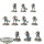 Necrons - 10x Necron Warriors - bemalt