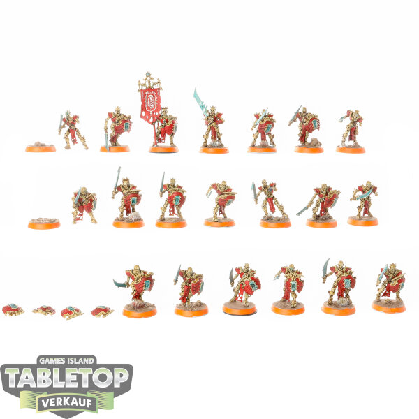 Ossiarch Bonereapers - 20x Mortek Guard - bemalt