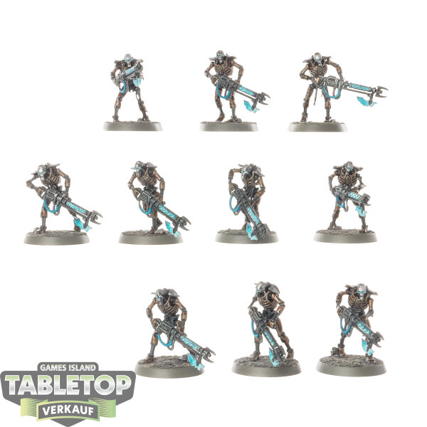 Necrons - 10x Necron Warriors - bemalt