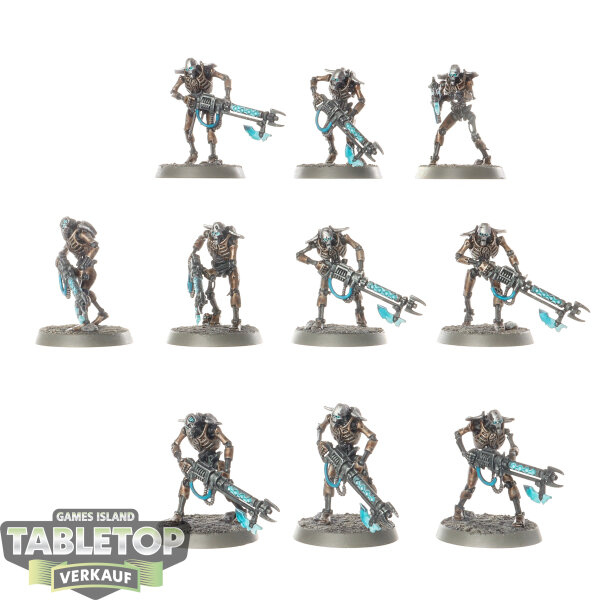 Necrons - 10x Necron Warriors - bemalt