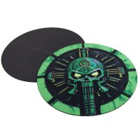 Playmats.eu - Rubber Zones for Warhammer 40k 10th Edition 7,6"/19,3 cm (6 Pieces) - Ancient Evil
