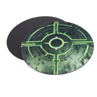 Playmats.eu - Rubber Zones for Warhammer 40k 10th Edition 7,6"/19,3 cm (6 Pieces) - Tomb Gate