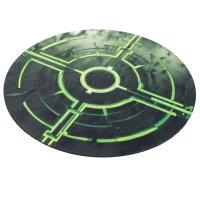 Playmats.eu - Rubber Zones for Warhammer 40k 10th Edition 7,6"/19,3 cm (6 Pieces) - Tomb Gate