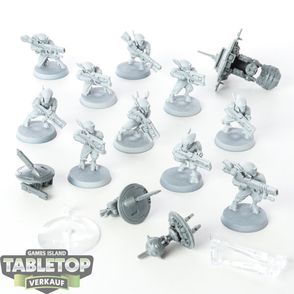 Tau Empire - 10 x Pathfinder Team - grundiert