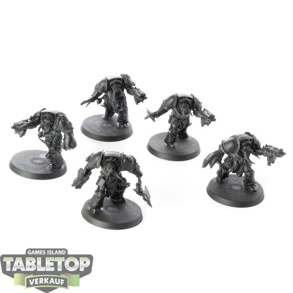 Chaos Space Marines - 5 x Chaos Terminator Squad - grundiert