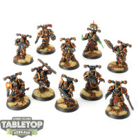 Chaos Space Marines - 10 x Chaos Space Marines - bemalt