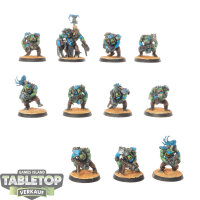 Orks - 11x Ork Boyz - bemalt