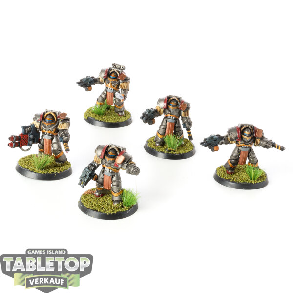 Space Marines - 5x Terminators - klassisch - bemalt