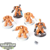 Leagues of Votann - 5 Einhyr Hearthguard - teilweise bemalt