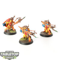 Orruk Warclans - 3x Man-Skewer Boltboyz - bemalt