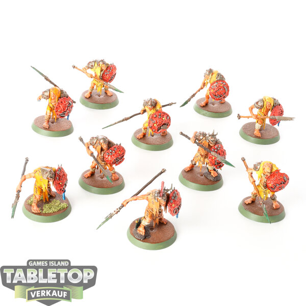 Orruk Warclans - 10x Gutrippaz - bemalt