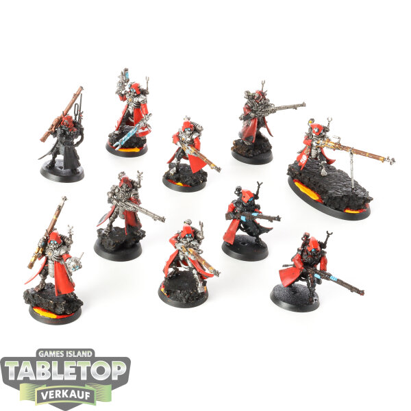 Adeptus Mechanicus - 10x Skitarii Rangers - teilweise bemalt