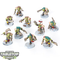 Orks - 10 Ork Beast Snagga Boyz - bemalt