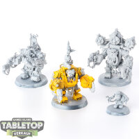 Orks - 3 Big Mek in Mega Armour - teilweise bemalt