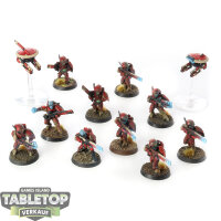 Tau Empire - 10 x Fire Warriors Strike Team - bemalt