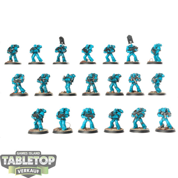 Horus Heresy - 20x Alpha Legion MKIV Tactical Squad - teilweise bemalt