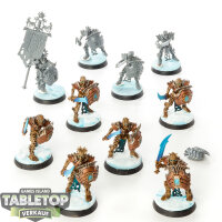 Ossiarch Bonereapers - 10 x Mortek Guard - teilweise bemalt