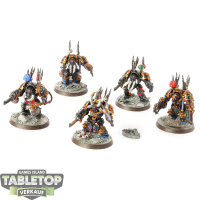 Chaos Space Marines - 5 Chaos Terminators klassisch - bemalt