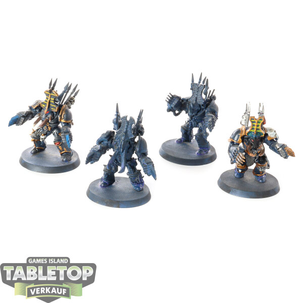 Chaos Space Marines - 4 Chaos Terminators klassisch - teilweise bemalt