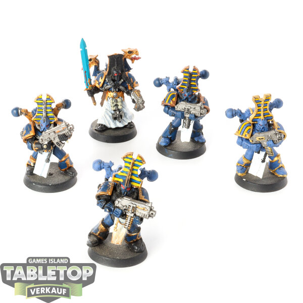 Chaos Space Marines - 5 Rubric Marines klassisch - teilweise bemalt