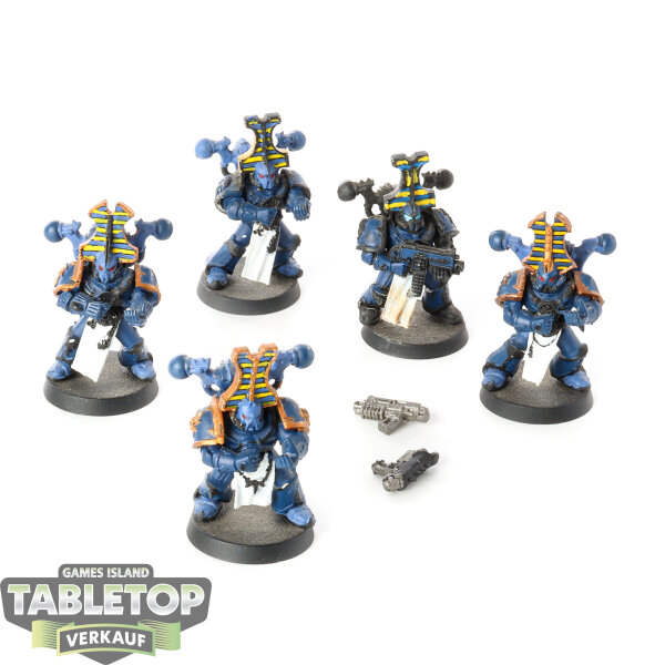 Chaos Space Marines - 5 Rubric Marines klassisch - teilweise bemalt
