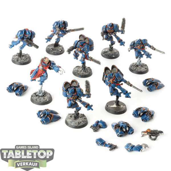Chaos Space Marines - 8 Raptors klassisch - bemalt