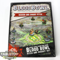 Blood Bowl - Skaven and Dwarf Pitch & Dugout Set -...
