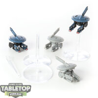 Tau Empire - 4 Tau Drones - teilweise bemalt