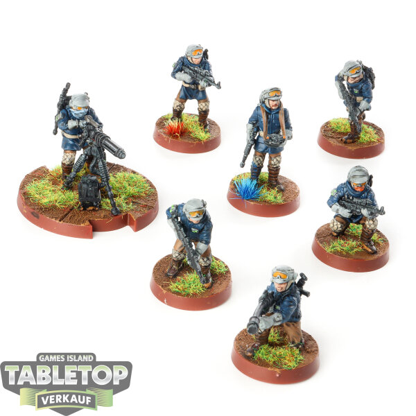 Rebellen - 7 Rebel Veterans Unit Expansion - bemalt