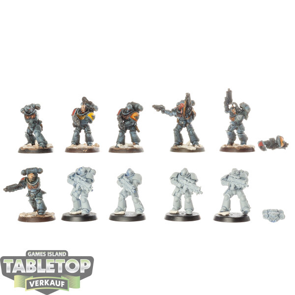 Space Wolves - 10x Intercessors - teilweise bemalt