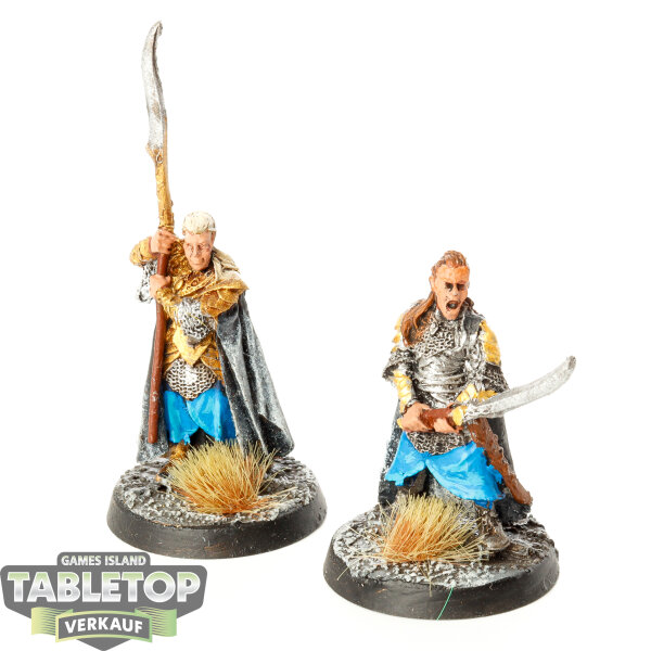 HdR Figuren - Gut - 2x Elrond and Gil-galad - bemalt