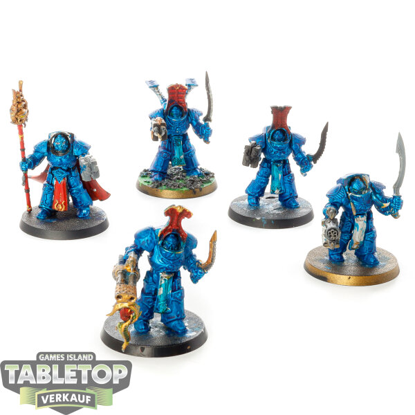Thousand Sons - 5 Scarab Occult Terminators - bemalt
