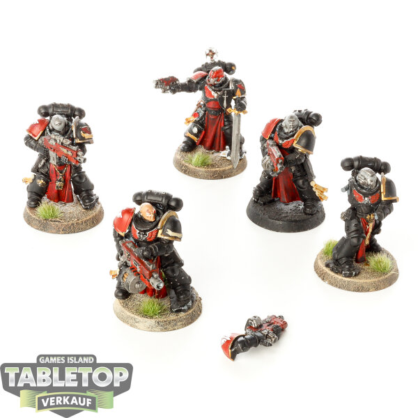Black Templars - 5 Sternguard Veteran Squad - bemalt
