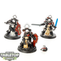 Black Templars - 3 Bladeguard Veterans - bemalt