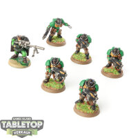 Space Marines - 6x Scouts klassisch - bemalt