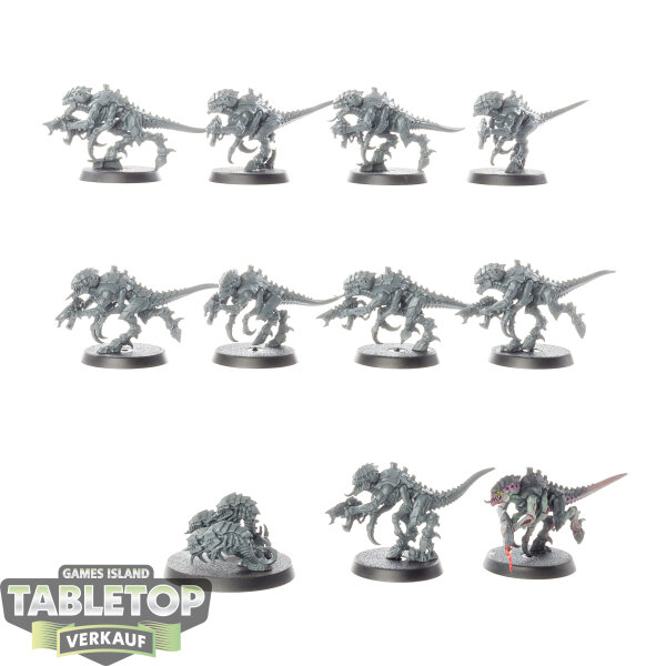 Tyraniden - 10x Termagants - teilweise bemalt