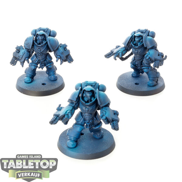 Space Marines - 3x Primaris Aggressors - teilweise bemalt