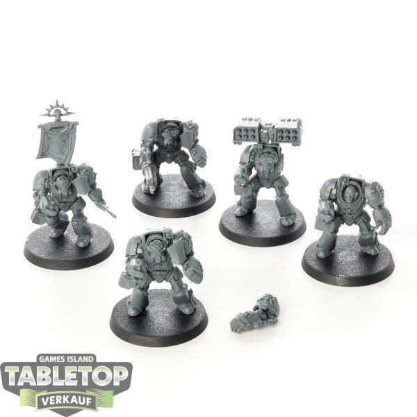 Space Marines - 5x Terminator Squad - klassisch - grundiert