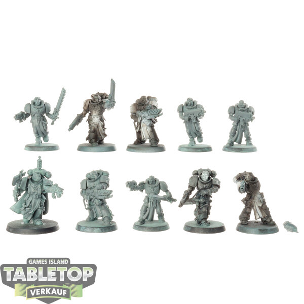 Black Templars - 10x Primaris Crusader Squad - teilweise bemalt