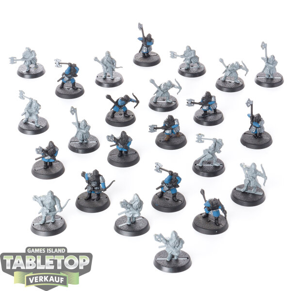 HdR Figuren - Gut - 24 Dwarf Warriors - teilweise bemalt