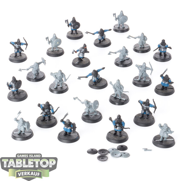 HdR Figuren - Gut - 23 Dwarf Warriors - teilweise bemalt