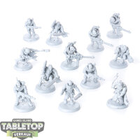 Genestealer Cults - 12x Neophyte Hybrids - grundiert