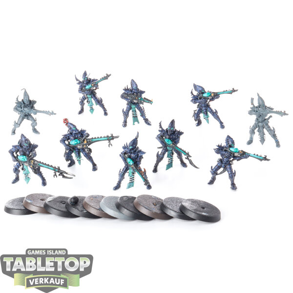 Drukhari - 10 Kabalite Warriors - teilweise bemalt