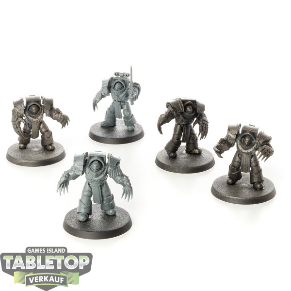 Horus Heresy - 5x Legion Cataphractii Terminator Squad - teilweise bemalt