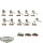 Necrons - 10x Necron Warriors - bemalt