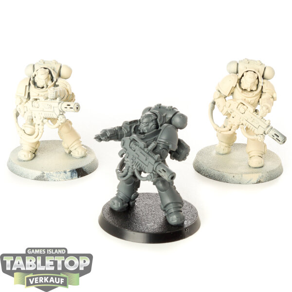 Space Marines - 3x Primaris Eradicators - teilweise bemalt