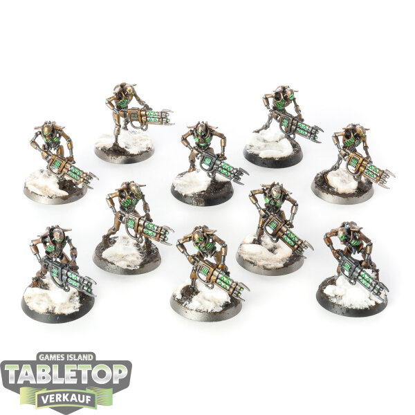 Necrons - 10 Necron Warriors - bemalt