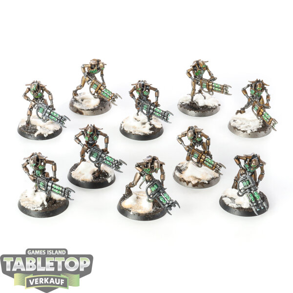 Necrons - 10 Necron Warriors - bemalt