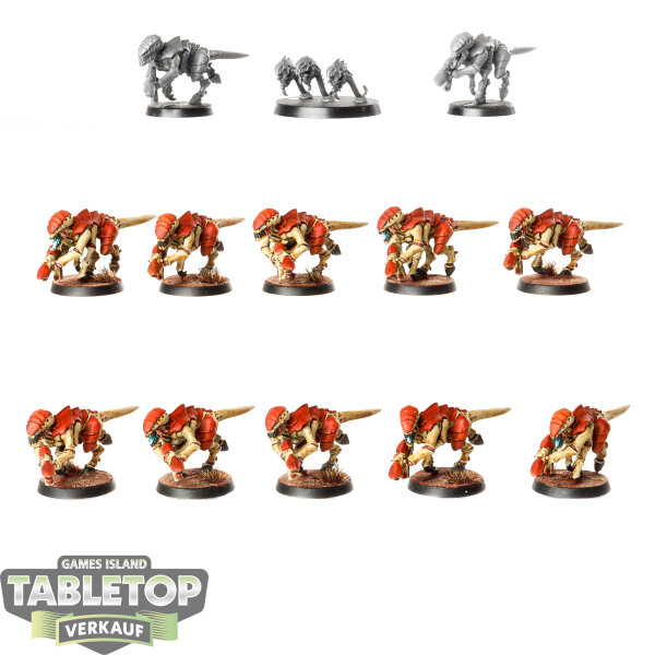 Tyraniden - 12 x Termagants klassisch - teilweise bemalt